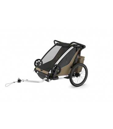 Remolque bici niños Thule Chariot Cross 2 Double (beige)